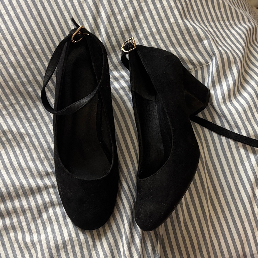 Target Black Women's Heels with Ankle Strap